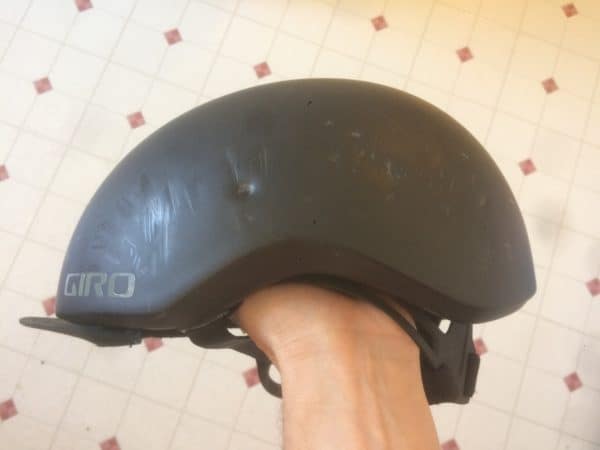 helmet after crash