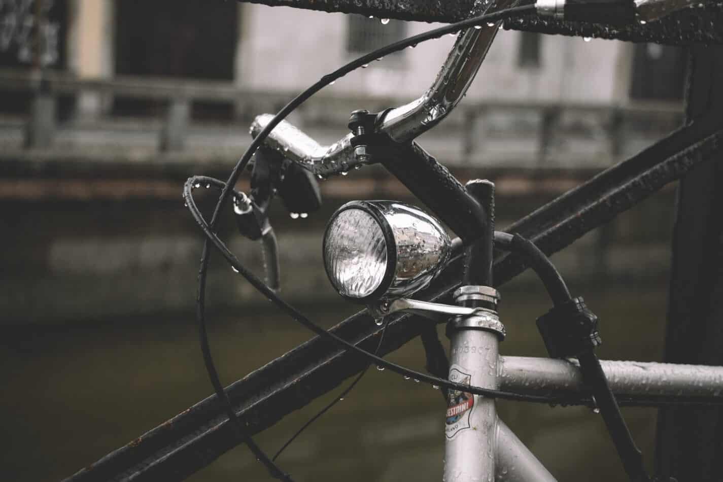 Biking in the Rain to Work