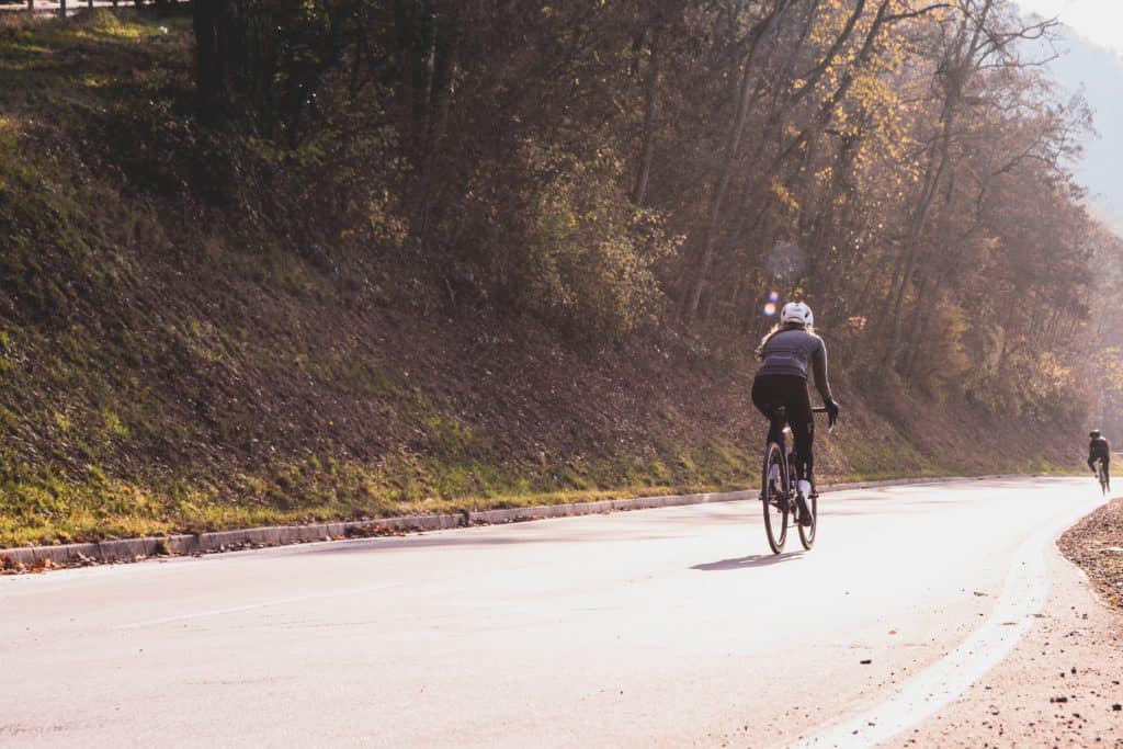 Cycling in sunlight for Vitamin D creation