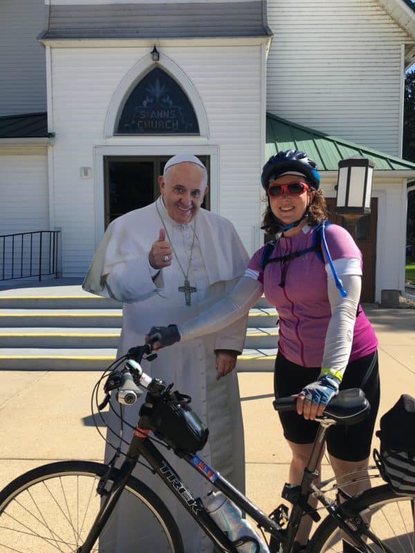 pope francis and bicycling