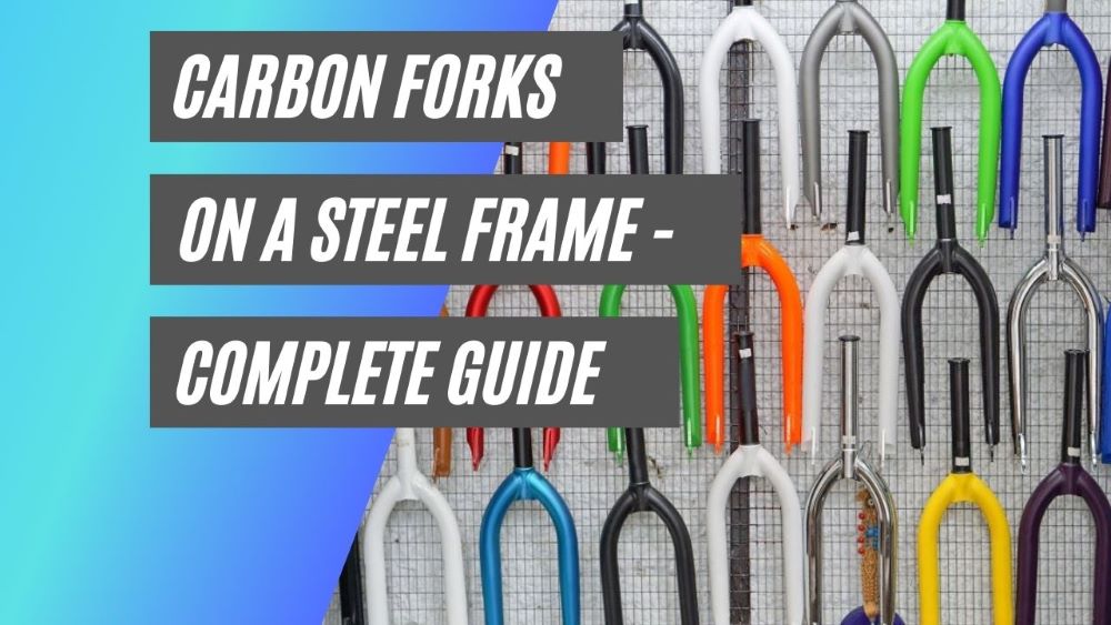 Carbon forks on a steel frame