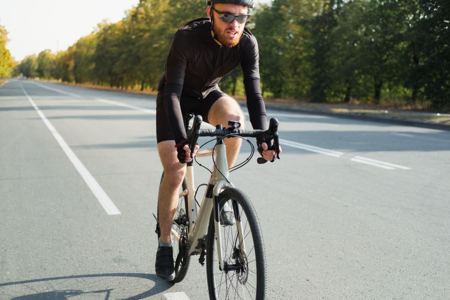 Cycling burns more calories than going to the gym