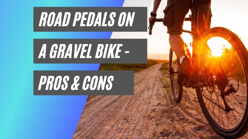 road pedals on a gravel bike