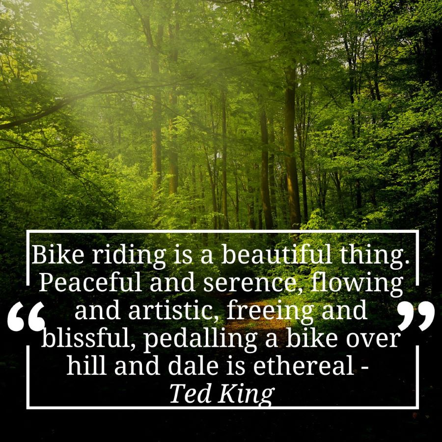 Motivating morning bike riding quote