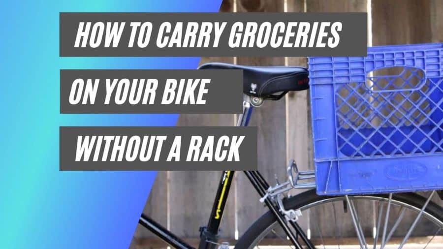 How to carry groceries on your bike without a rack